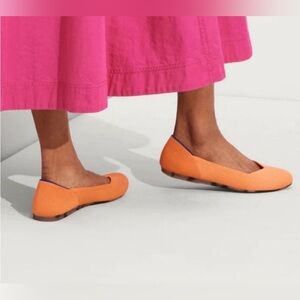 ROTHY’S TANGERINE FLATS size 8.5 - willing to trade for size 8